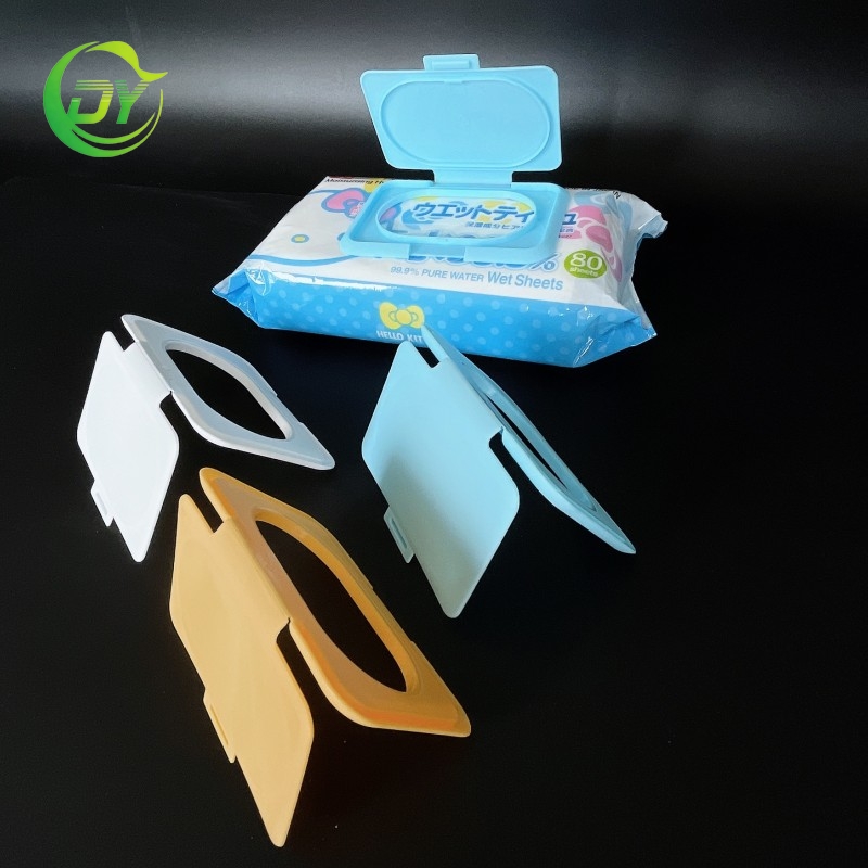 Customized Colorful PP Plastic Wet Wipe Flip Top Lid with Easy Open Lx-20