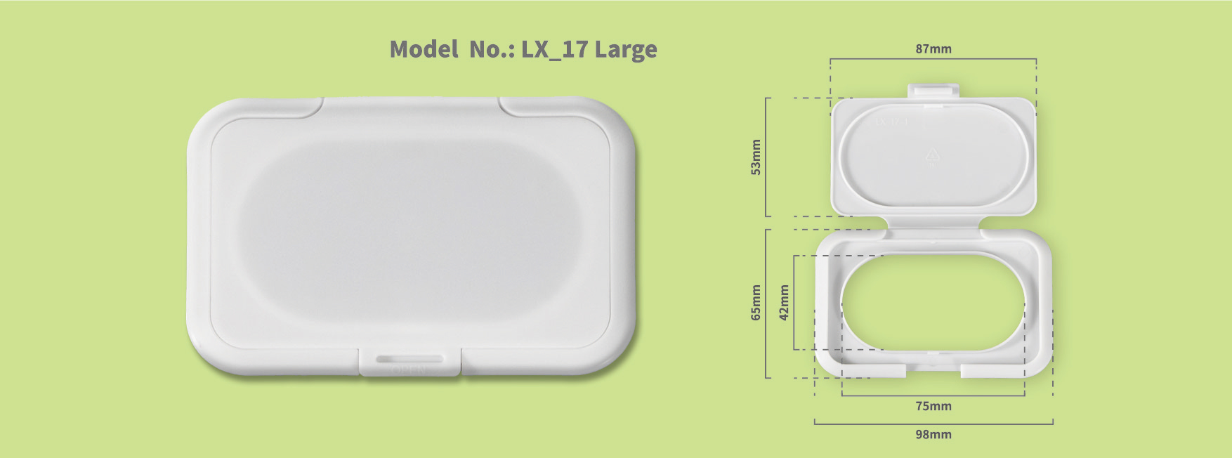 Plastic Wet Wipes Lid LX-17L