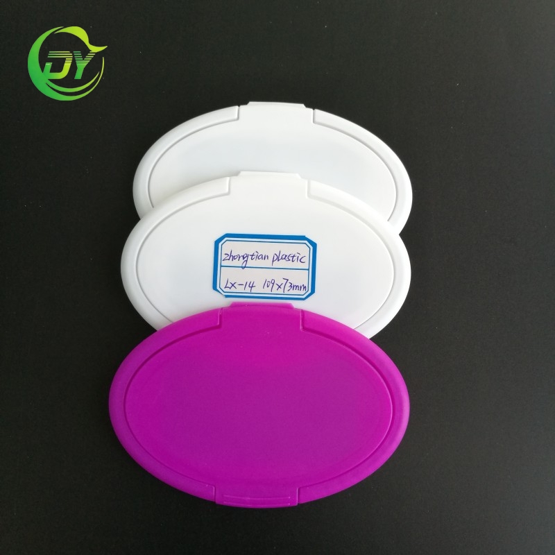 Customizable Brand Logo Flip Top Cap Plastic Wipes Tissue Lid Lx-14