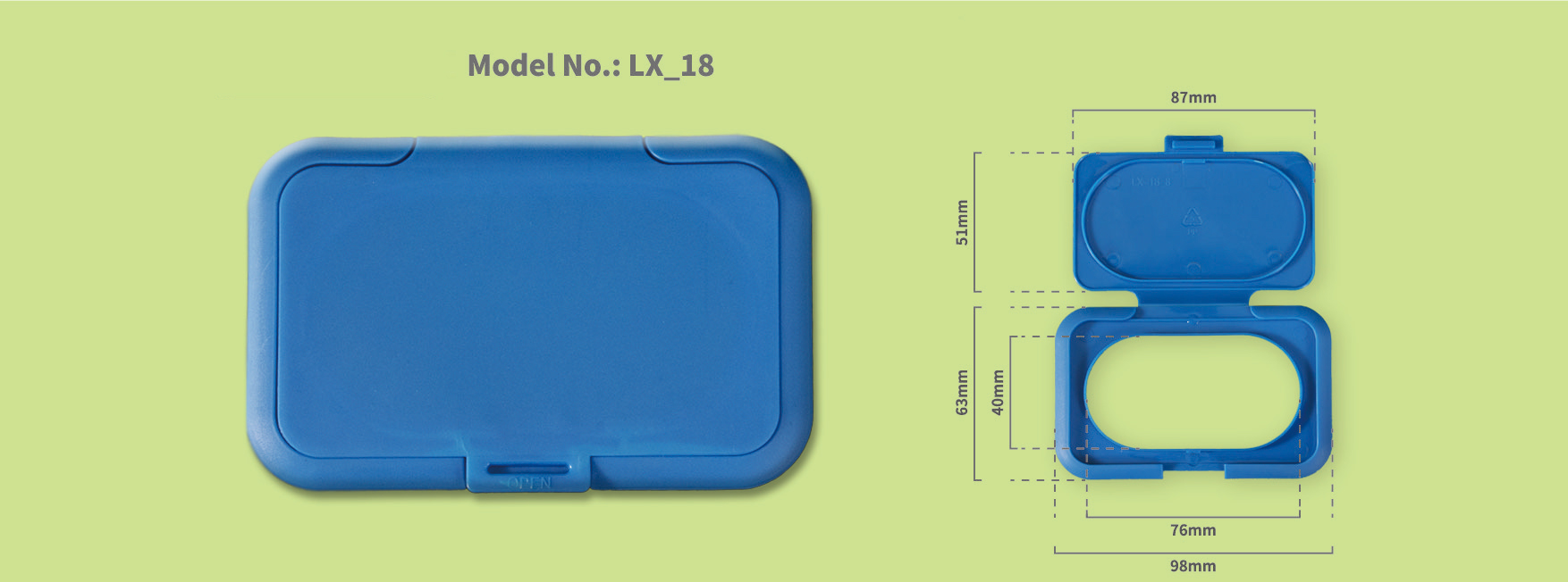 Plastic Wet Wipes Lid LX-18